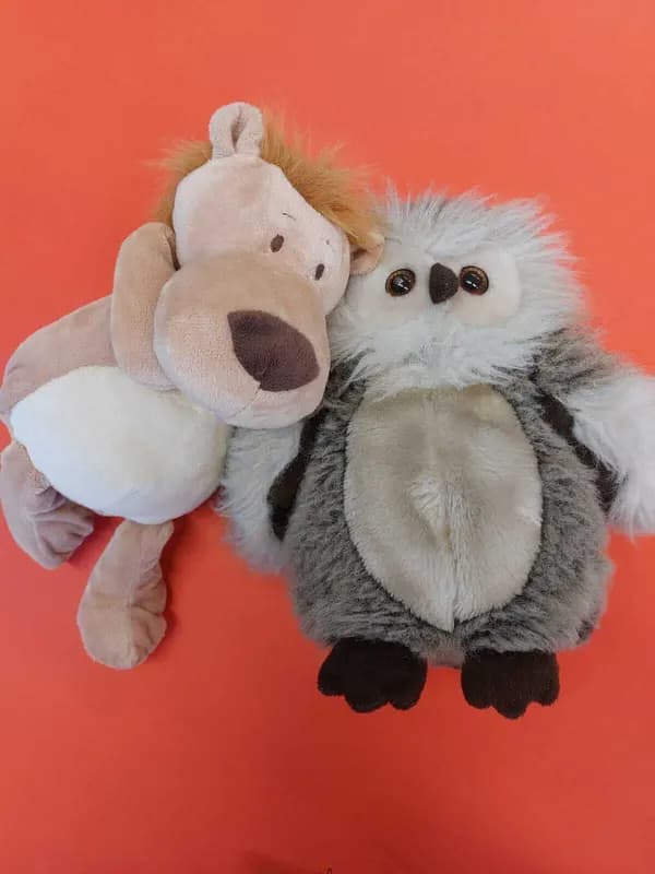 Maskottchen des Zugs Löwen & Eulen